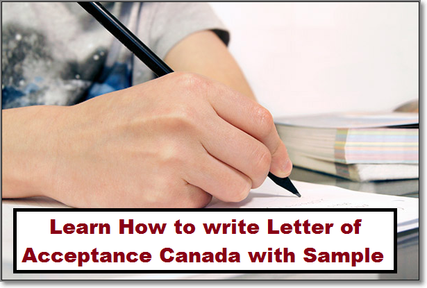 How to write Letter of Acceptance Canada Sample