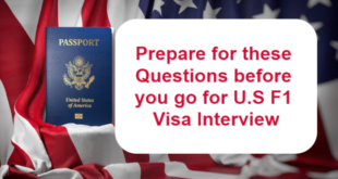 US F1 visa interview questions