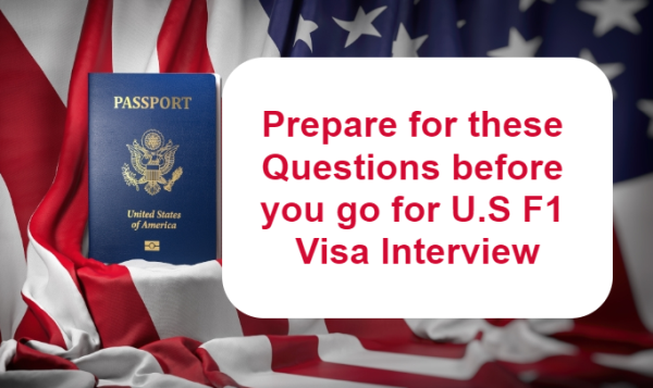 US F1 visa interview questions