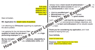 How to Write a Cover Letter With No Experience