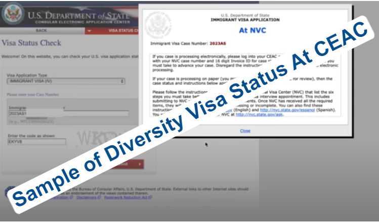 ceac visa status check