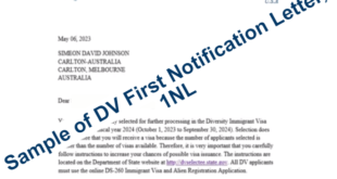 Sample of DV First Notification Letter, 1NL