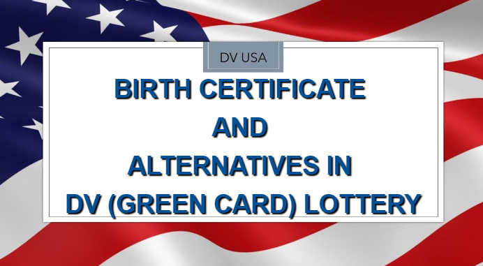 DV Birth Certificate and Alternatives