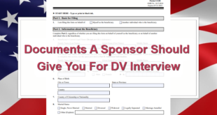 Documents A Sponsor Should Give You For DV Interview