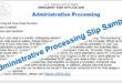 What is Administrative Processing?