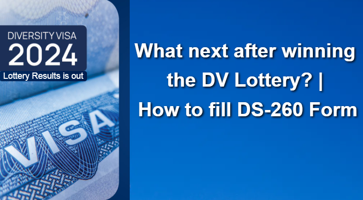 What are the next step after winning DV lottery
