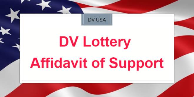 dv lottery affidavit of support