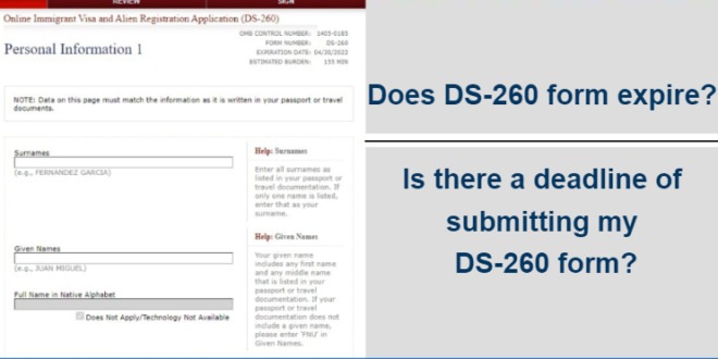 DS-260 Expiration and Submission Deadline
