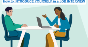 INTRODUCE YOURSELF in a JOB INTERVIEW