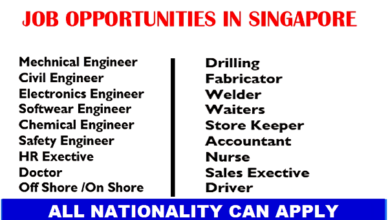 Job Opportunities in Singapore, Job Descriptions, Immigration Pathways and Application Sites