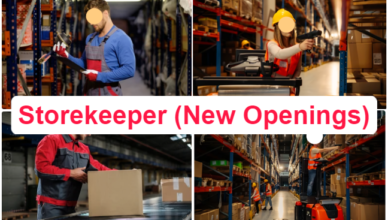 Storekeeper (New Openings)