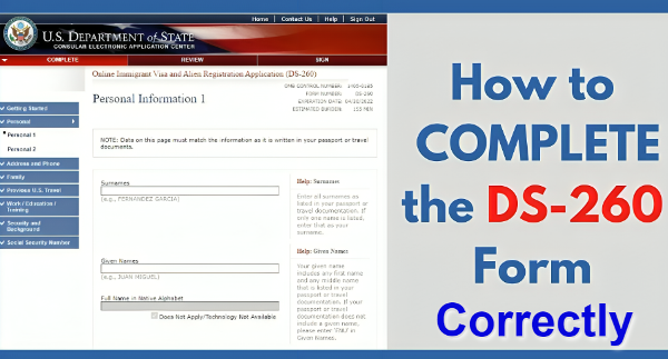 How to Fill Out the DS-260 Form Correctly for Your DV Interview